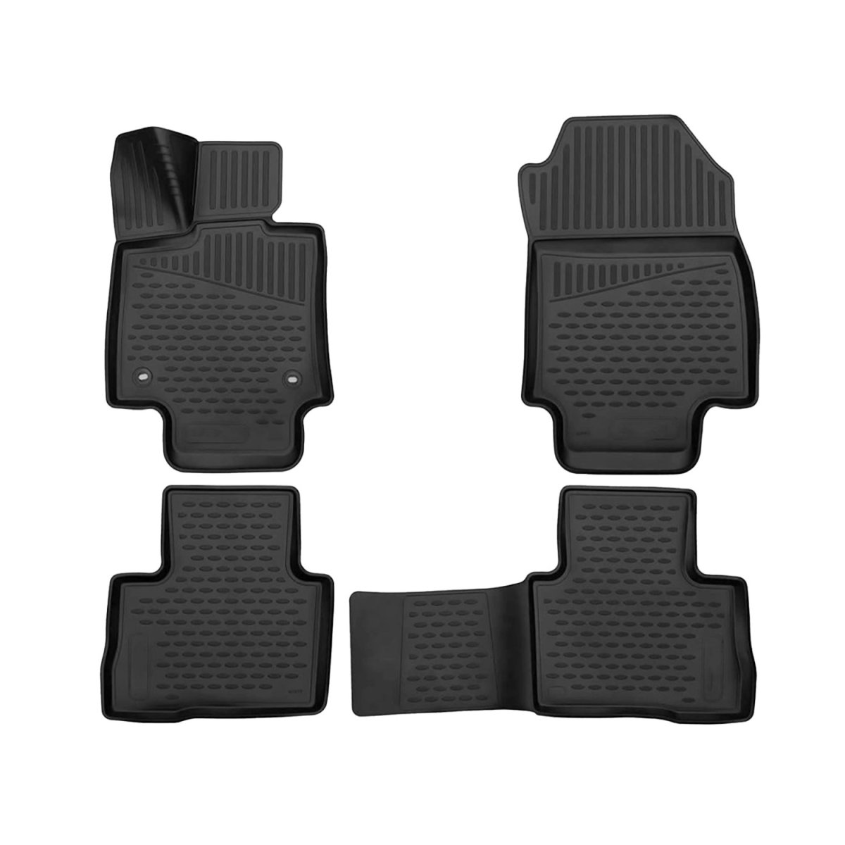 Toyota RAV4 Hybrid Floor Mats - Omac - Rubber TPE - Black - '19-'25